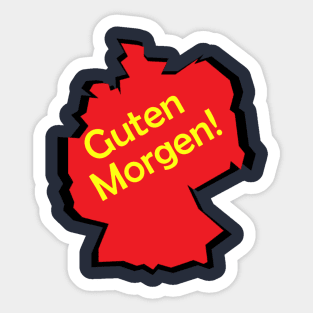 guten morgen deutsch deutschland german germany Sticker